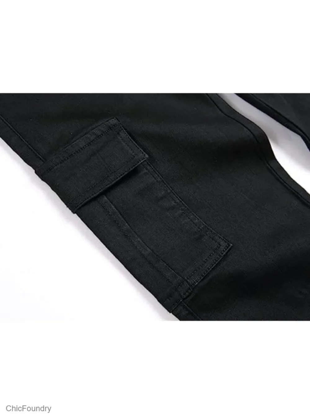 Men's Skinny Stretch Denim Jeans Slim Fit Casual Hiphop Pants